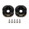 INJORA 2PCS 14g/pcs Brass Rear Axle Counterweights for 1/18 TRX4M (Black)