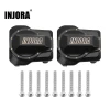 INJORA 9g/pcs Black Coating Brass Front Rear Diff Covers for 1/18 TRX4M (Black)