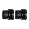 INJORA 9g/pcs Black Coating Brass Front Rear Diff Covers for 1/18 TRX4M (Black)