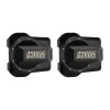 INJORA 9g/pcs Black Coating Brass Front Rear Diff Covers for 1/18 TRX4M (Black)
