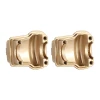 INJORA 2PCS 11g/pcs Brass Diff Covers for 1/18 TRX4M Front Rear Axles (Gold)