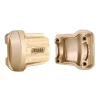 INJORA 2PCS 11g/pcs Brass Diff Covers for 1/18 TRX4M Front Rear Axles (Gold)