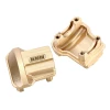 INJORA 2PCS 11g/pcs Brass Diff Covers for 1/18 TRX4M Front Rear Axles (Gold)