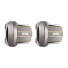 INJORA 2PCS 11g/pcs Brass Diff Covers for 1/18 TRX4M Front Rear Axles (Grey)