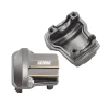 INJORA 2PCS 11g/pcs Brass Diff Covers for 1/18 TRX4M Front Rear Axles (Grey)