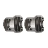 INJORA 2PCS 11g/pcs Brass Diff Covers for 1/18 TRX4M Front Rear Axles (Grey)