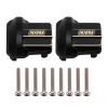 INJORA 2PCS 11g/pcs Brass Diff Covers for 1/18 TRX4M Front Rear Axles (Black)