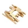 INJORA 53g/pcs Brass Skid Plate Transmission Mount for 1/18 TRX4M (Gold)