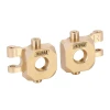 INJORA 11g/pcs Brass Steering Knuckles for 1/18 TRX4M (2) (Gold)