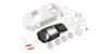 Kyosho Audi R8 LMS 2015 White body set(w/Wheels)