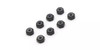 Kyosho M2 Alu. Nylon Color Nut 8pcs (Black)