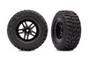 Traxxas Black Split-Spoke Wheels with Kumho Tires (2)