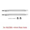 INJORA Stainless Steel Axle Shafts for INJORA TRX4M +4mm Axles