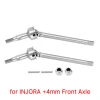 INJORA Stainless Steel Axle Shafts for INJORA TRX4M +4mm Axles