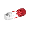 INJORA M2.5 Wheel Lock Nuts with Aluminum Cap for 1/18 TRX4M (Red)