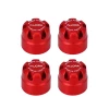 INJORA M2.5 Wheel Lock Nuts with Aluminum Cap for 1/18 TRX4M (Red)