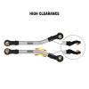 INJORA 1 Pair 55mm Bent Stainless Steel Chassis Links for 1/18 TRX4M Mods