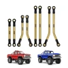INJORA 8PCS Brass High Clearance Links Set for 1/18 TRX4M High Trail K10 F150 (4M-77)