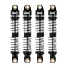 INJORA 59mm Silver Long Threaded Oil Shocks for 1/18 TRX4M Upgrade (4M-42)