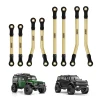 INJORA 8PCS Brass High Clearance Links Set for 1/18 TRX4M Defender Bronco