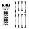 INJORA Stainless Steel Straight Chassis Links for 1/18 RC Crawler TRX4M Defender Bronco (4M-64)
