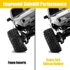 INJORA 1.0" 57*22mm Rock Terrain Tires & Silicone Rubber Inserts Combo (4)
