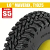 INJORA 1.0" 63*22mm MAVERIX M/T Tires & Inserts Combo (4)