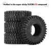 INJORA 1.0" 57*22mm Rock Crawling Tires (T1016) (4)