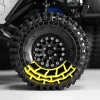 INJORA 1.0" 64*24mm Tires & Silicone Rubber Inserts Combo (4)