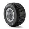 Losi Hoosier Tires, Soft, Mounted, Satin Aluminum, Left/Right (2): 22S DLM
