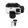 INJORA Off-Road Camping Trailer for 1/18 1/24 RC Crawlers TRX4M SCX24 (White, Silver)