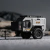 INJORA Off-Road Camping Trailer for 1/18 1/24 RC Crawlers TRX4M SCX24 (White, Silver)