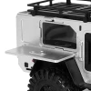 INJORA Off-Road Camping Trailer for 1/18 1/24 RC Crawlers TRX4M SCX24 (White, Silver)