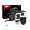 INJORA Off-Road Camping Trailer for 1/18 1/24 RC Crawlers TRX4M SCX24 (White)