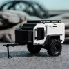 INJORA Off-Road Camping Trailer for 1/18 1/24 RC Crawlers TRX4M SCX24 (White)