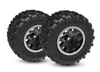 Traxxas Black & Satin Front Wheels w/ Sledgehammer Tires (2)