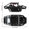 INJORA Nylon Rock Buggy Body with Metal Spider Panels for 1/24 SCX24