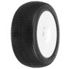 Pro-Line Fugitive Pre-Mounted 1/8 Buggy Tires (Velocity) (2) (White) (X4)