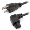 Reedy US to IEC 320 C5 Angle AC Power Cord, 1m