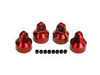 Traxxas X-Maxx Aluminum GTX Shock Caps (Red) (4)