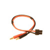 Racers Edge Charge Adapter: Male TRX HC to Male 4mm Bullets-300mm Wire