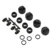 Tekno RC EB410 Shock/Cartridge Cap & Bushing Set (4)