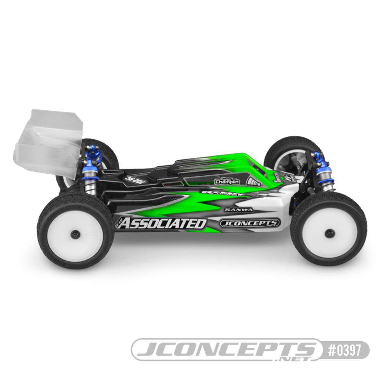 JConcepts RC10 B74 "F2" Body w/SType Wing (Clear)