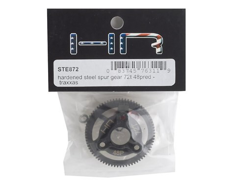 Hot Racing STE875 Hardened Steel Spur Gear 75t 48p (Green) - Upgrade For Traxxas Bandit, Slash, Rustler, Stampede