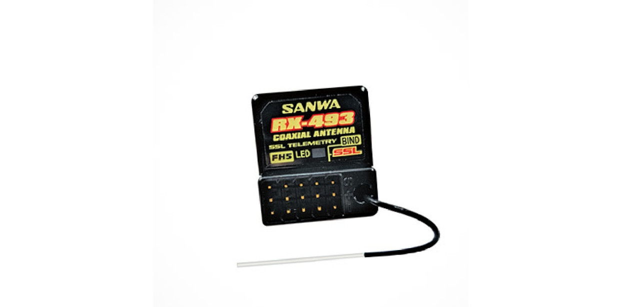 Sanwa RX-493 M17 2.4GHz 4-Channel FHSS5 SRX/SSL Receiver