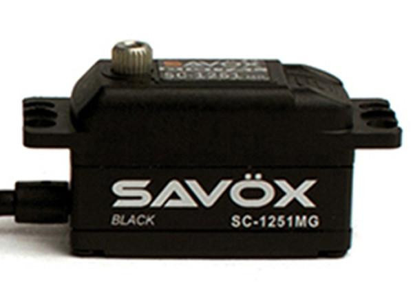Savox SC-1251MG Low Profile Digital Servo with Soft Start, 0.09sec