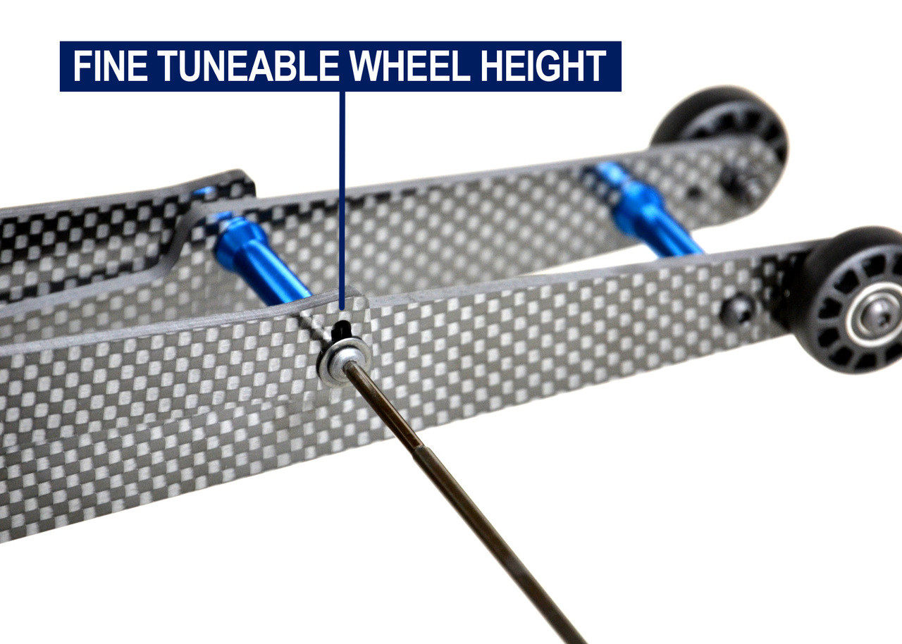 Exotek DR10 Adjustable Wheelie Bar Set - BeachRC.com