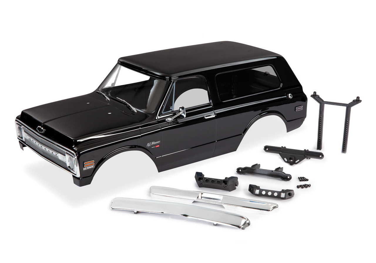 Traxxas Chevrolet Blazer 1969 Complete Body Set (Black) - BeachRC.com