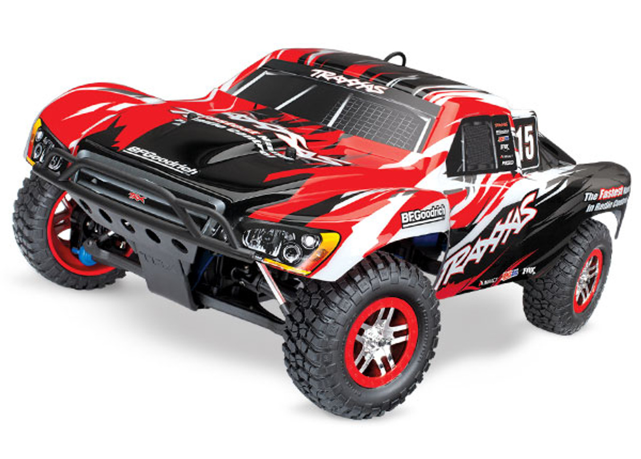 Traxxas Slayer Pro 4WD RTR Nitro Short Course Truck (Red) w/TQi 2.4GHz  Radio, TSM, EZ Start & Charger