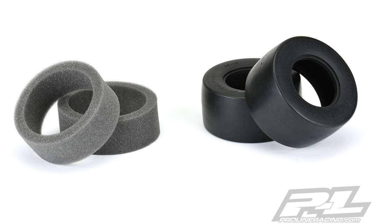 Pro-Line Big Daddy Wide Drag Slick 2.2/3.0 SCT Rear Tires (2
